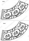 Bastelvorlage Halloween Windlicht Kinder
