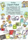 Clipart Schule, Einschulung, Klassenzimmer, Unterrichtsmaterial