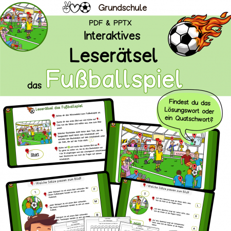 DB_ Lesespur, Leserätsel Fußball, EM, WM Lesen