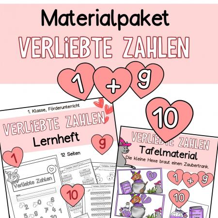 verliebte Zahlen ZR 10 Unterrichtsmaterial Lernheft Tafelbilder Unterrichtsmaterial