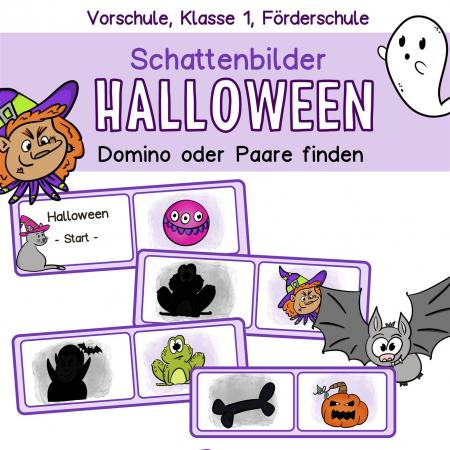 Halloween Lernspiel Schattenbilder Vorschule Klasse 1 Förderschule 