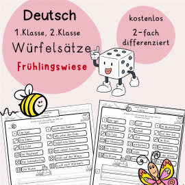 Kostenlose Würfelsätze Frühling